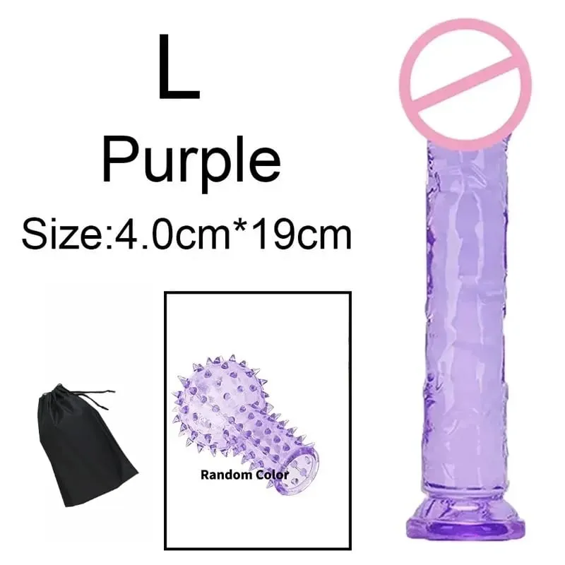 Super Cheap 6 Sizes Realistic Soft Jelly Dildo Butt Plug Anal Plugs Adult Sex Toy for Women and Men Vaginal and Anal Masturbator — image 28