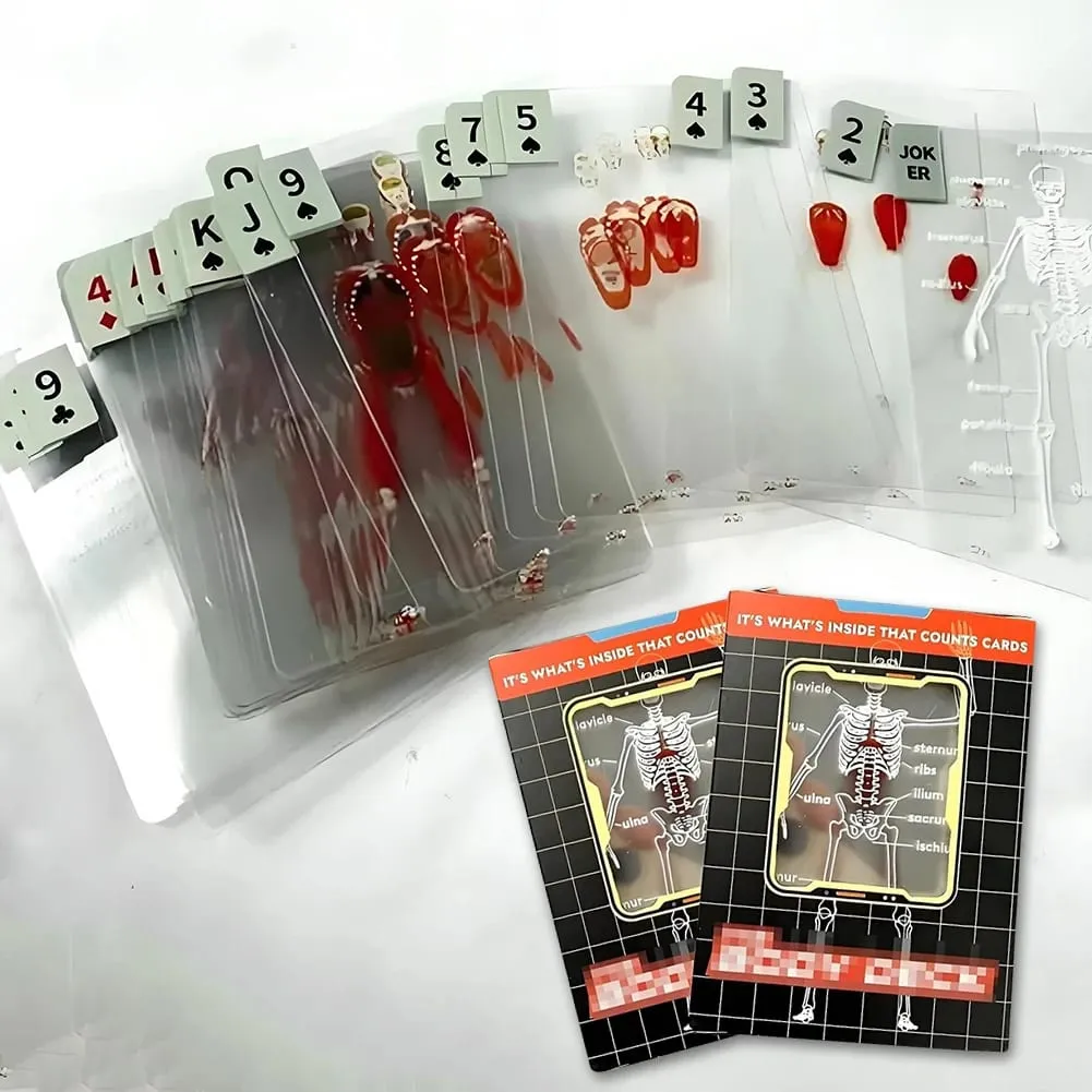 Body Deck 52 Sheets Playing Cards Interesting Human Anatomy Playing Cards Physical Examination Medical Card Teacher Students — image 1