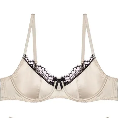 Red Satin Bra Set Dopamine Lingerie for Small Chest Push Up Gathers Anti Sagging Sexy Lace Bralette for Women Pure Sensual — image 7