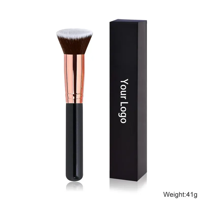 Free Private Label Makeup Brushes Foundation Loose Powder Concealer Blending Brush Pink Beauty Makeup Tool Wholesale Bulk 10pcs — image 11