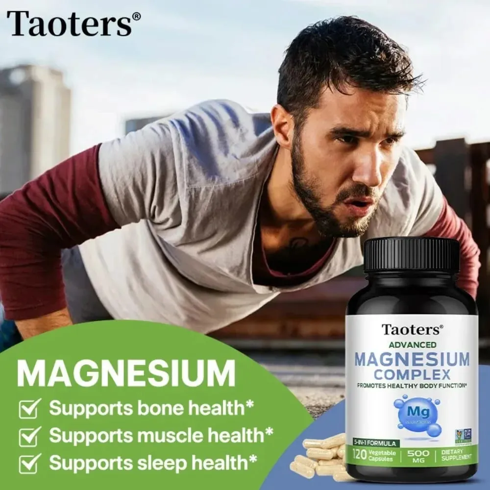 Magnesium Complex - Bone Muscle & Heart Health Supplement Sleep Support Muscle Relaxation Stress & Anxiety Relief — image 6
