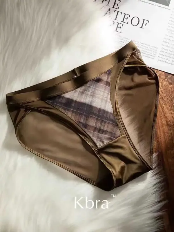 Women American Retro Plaid Intimates Set Thin Push Up Bra Anti Sagging Armpit Fat Support Comfort Everyday Wear — image 14
