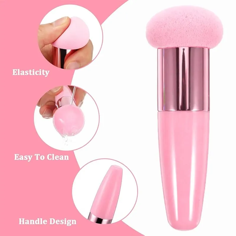 New Mushroom Head Makeup Brush Puff Beauty Makeup Sponge With Handle Make-up for Fashion Women Professional Makeup Tools Puff — image 6