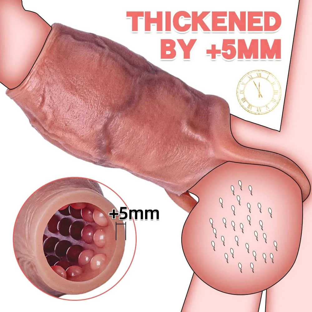 Man Dick Enlargement Semen Lock Ring For Men Delayed Ejaculation Soft Silicone Penis Sleeve Hollow Cock Ring Adult 18+ Sex Toy — image 2