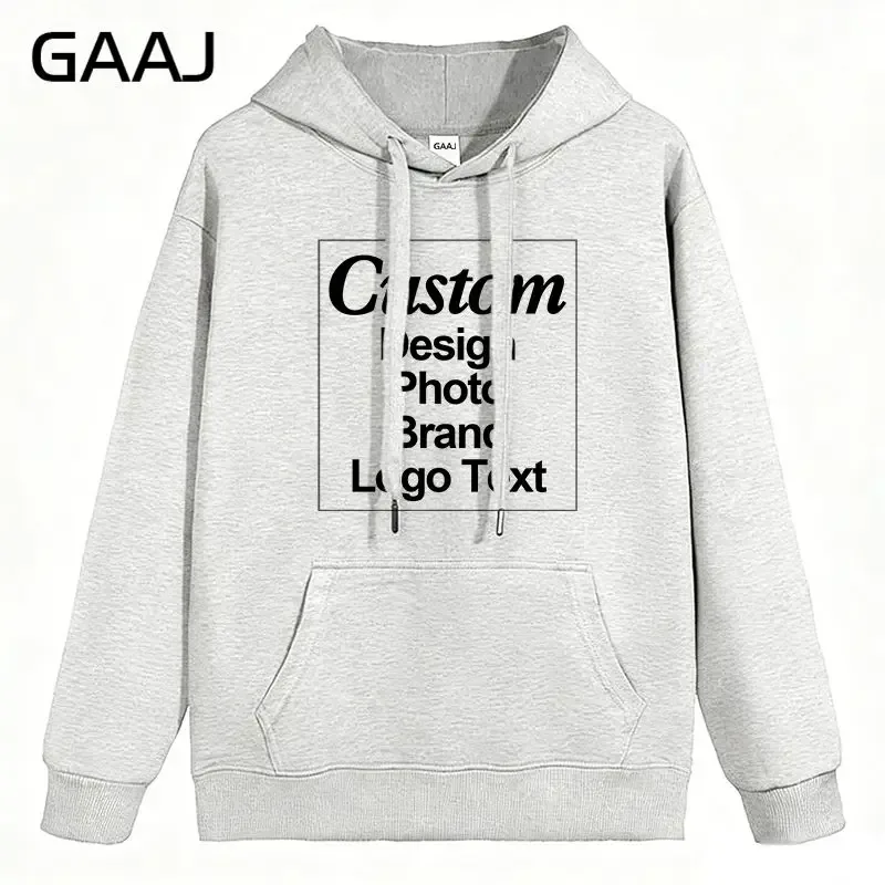 High Quality Custom Hoodie Cotton Sweatshirt Print Embroidery Brand Logo Text Photo Design Men Women Famliy Team Clothing 300g — image 44