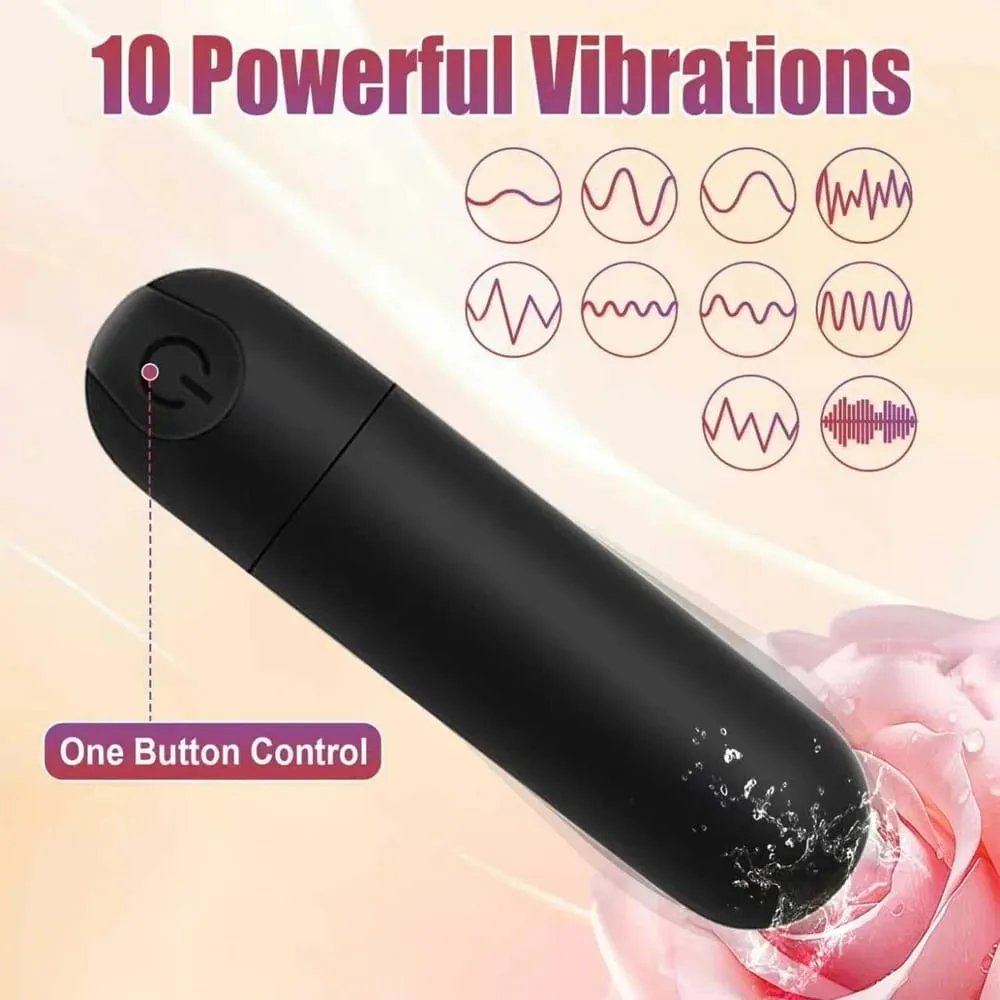 Silicone Bullet Vibrator Female Nipple Clitorals Stimulator Mini Vaginal Anal Massager Fully Waterproof Adult Sex Toys for Women — image 2