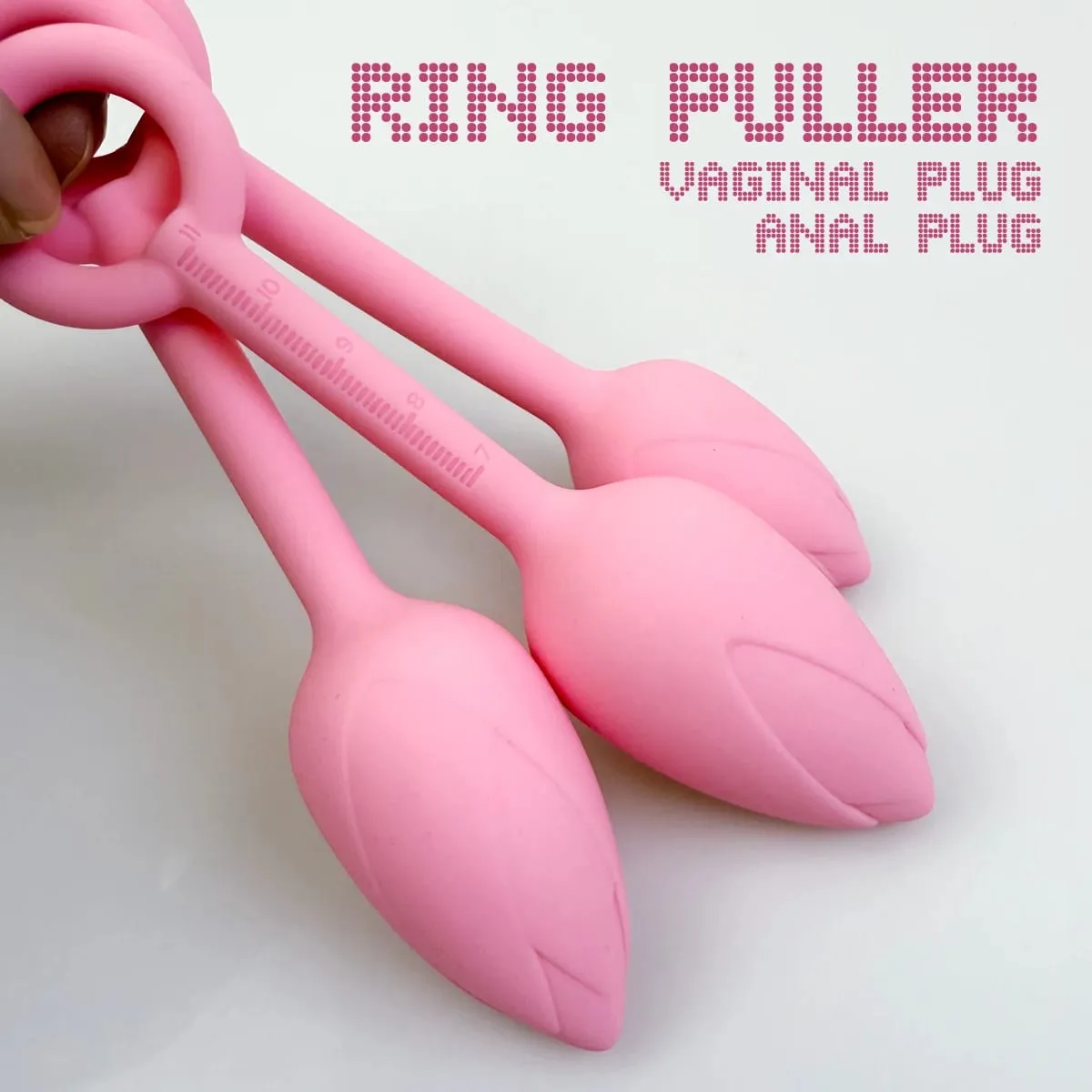 Pull Ring Flower Bud Anal Plug Pink Butt Plug Silicone Vagina Ball Size Scale G-Spot Massage Soft Gel Plug for Anus Adult Sex To — image 2