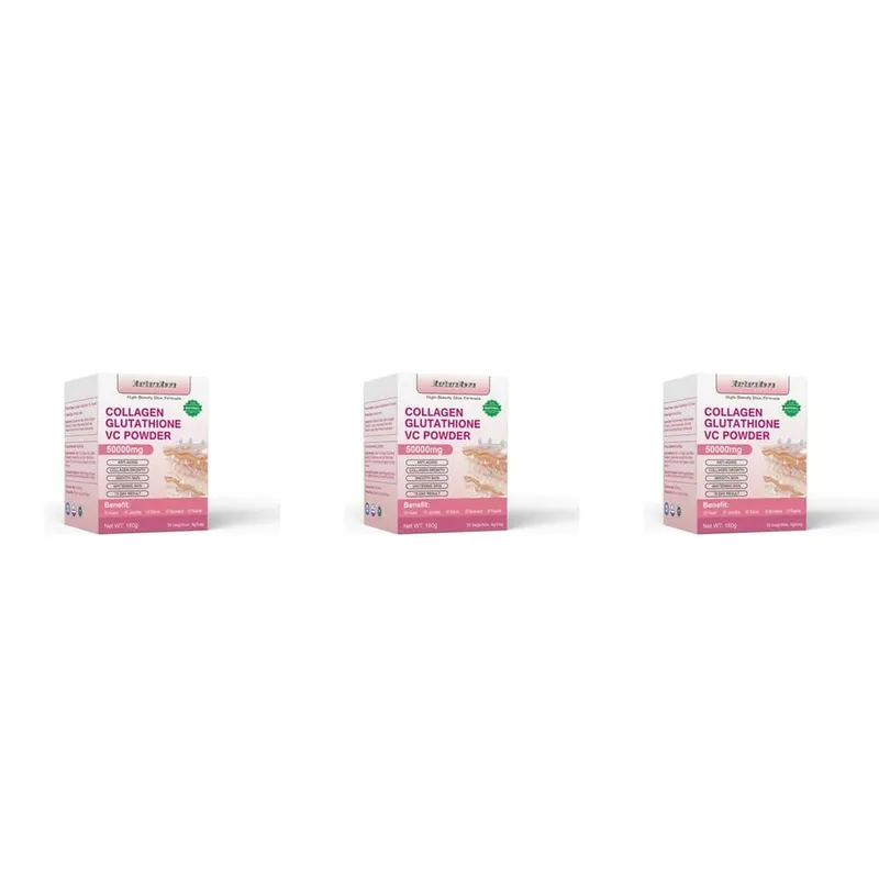 Collagen Peptides Glutathione Vitamin C Powder 30 Sachets Marine Collagen Drink Mix for Beauty Wellness Support Adults 180g — image 9
