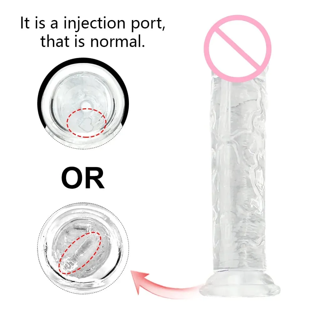 Realistic Dildo Masturbator Anal Toys For Women Crystal Dildo Suction Cup Penis Female Sex Toys G-Spot Erotic Toy for Adults 18 — image 3