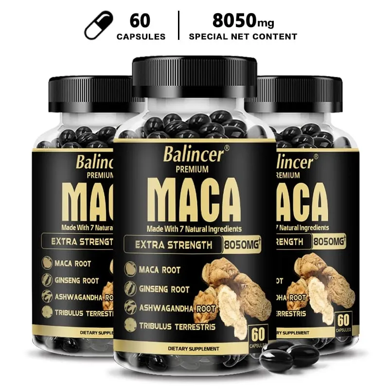 7in1 Premium Maca Root Capsules with Ashwagandha Ginseng and More - Nergy Performance and Mood Support — image 11