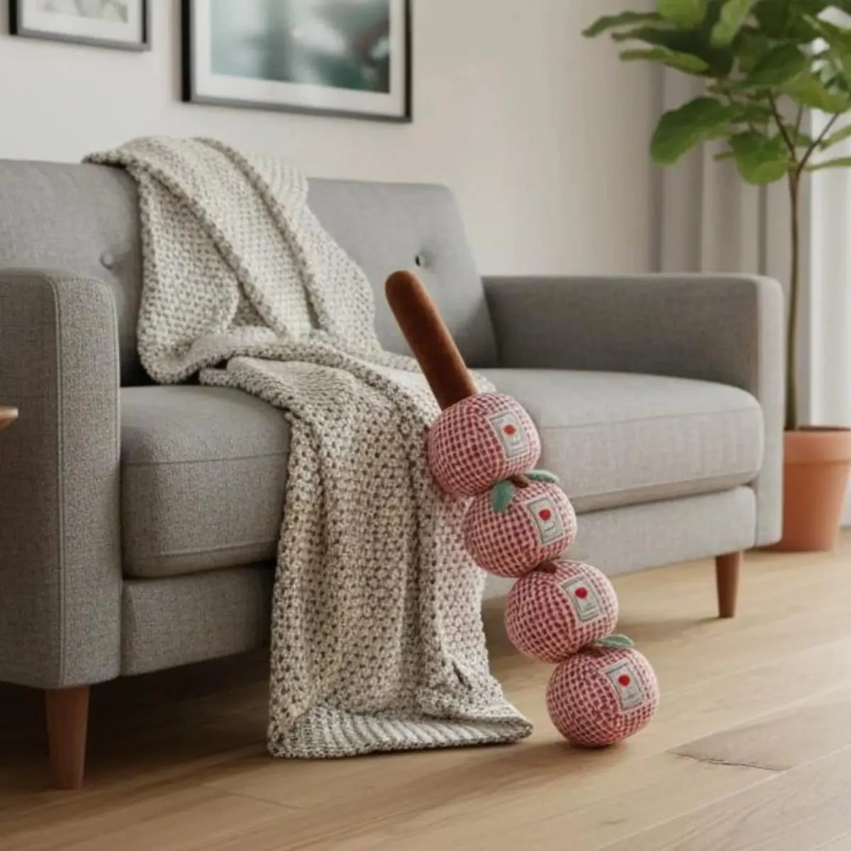 Soft Cute Pillow Long Body Pillow with Detachable Fruit Sections for Lounge Bed Rest Comfort — image 3