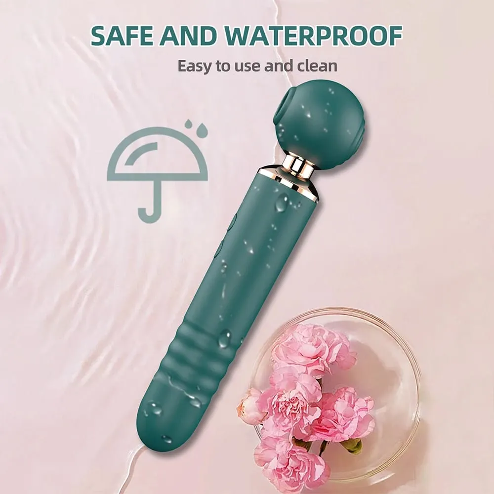 Magic Av Wand Massager Dildo Masturbatore Clitoride Stimolazione del capezzolo Giocattoli del sesso in silicone Vibratore Donne Stimolatori vaginali del punto G — image 5