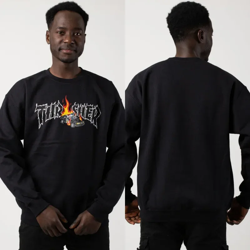 2026 Hot Thra Hoodies Sher Skateboard Collection Sweatshirt Graphic Printing High-end Luxury Unisex Style Both of Men and Women — image 2
