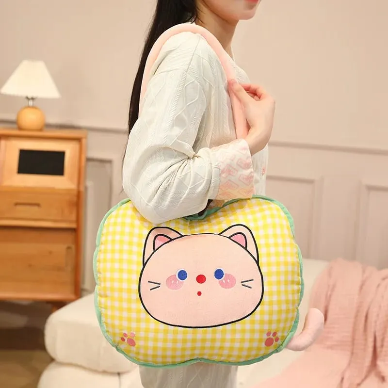 Apple Plush Pillow Cat Stuffed Cushion Kawaii Soft Sofa Cushion Air Conditioning Blanket Throw Pillow Adorably Birthday Gifts — image 4
