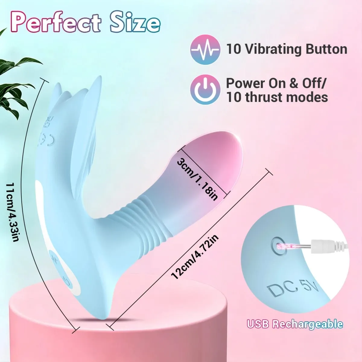 App Remote Telescopic Wearable Vibrator 10 Vibrating Thrusting G Spot Dildo with Liquid Silicone Vaginal Massage Adult Sex Toys