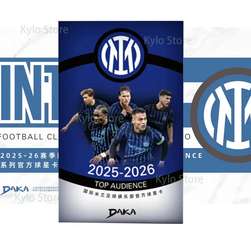 New Daka 2025 Trading Cards Top Audience Machester Cuty Juventus Ac Milan Internazionale Milano Football Star Official Box Gift