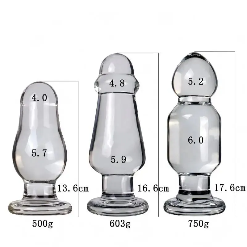 Large Diameter Glass Dildo Female Masturbator Male Prostate Stimulation Anal Expander Plug Adult Sex Toy for Enhanced Pleasure — image 6