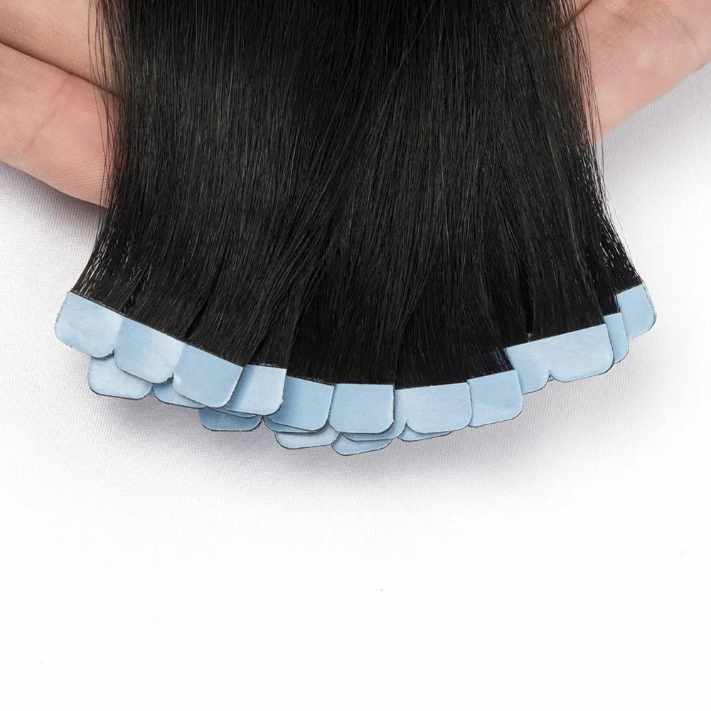 Mini Tape Hair Extensions 12-20Inch Human Hair Extentions 3x0.8cm Invisible Tape 10pcs/pack For Side Machine-Remy Hair