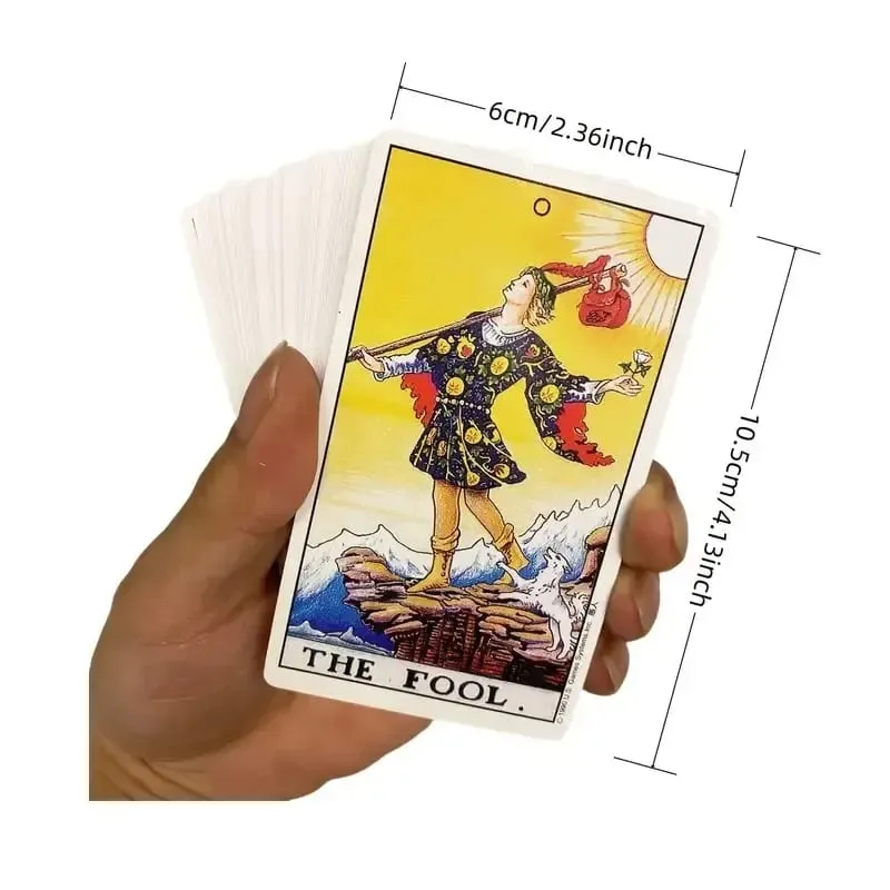 78 Card Classic Tarot Card Set Playing Cards Party Board Game Fate Card Fortune Telling Game Ideal For Beginners — image 2
