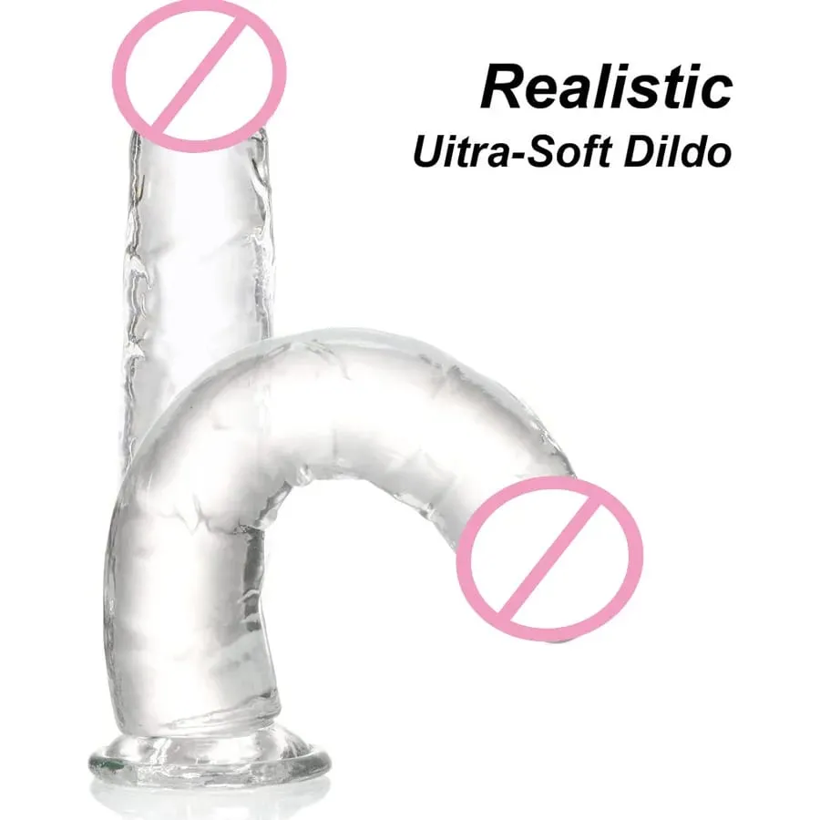 Super Cheap 6 Sizes Realistic Soft Jelly Dildo Butt Plug Anal Plugs Adult Sex Toy for Women and Men Vaginal and Anal Masturbator — image 4