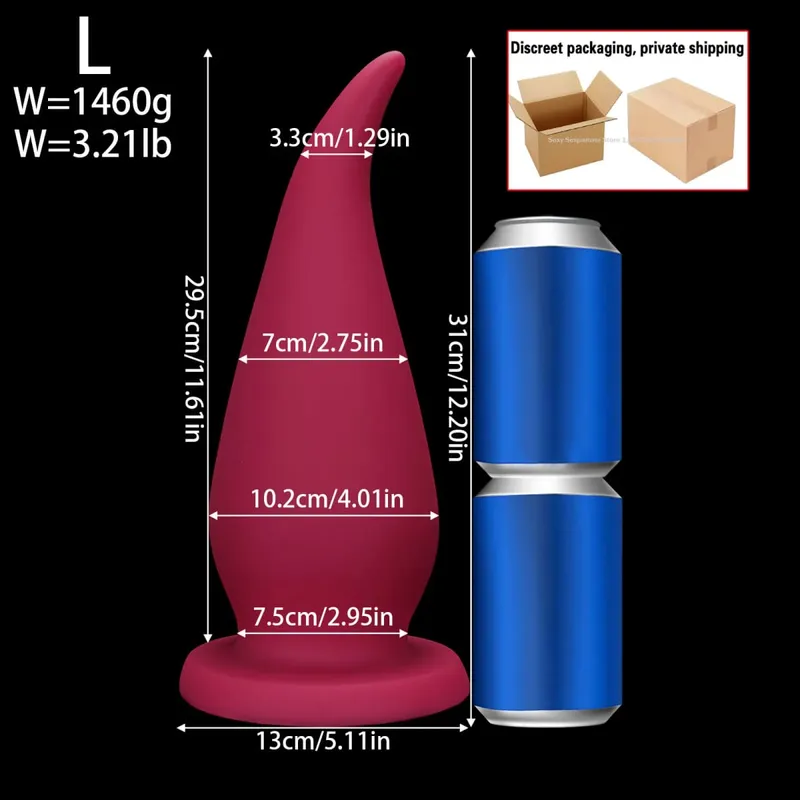 66cm Super Long Huge Anal Plug Big Thick Butt Plugs Training Anal Dilator Toy Prostate Massager Adult Anal Sex Toy For Women Men — image 11