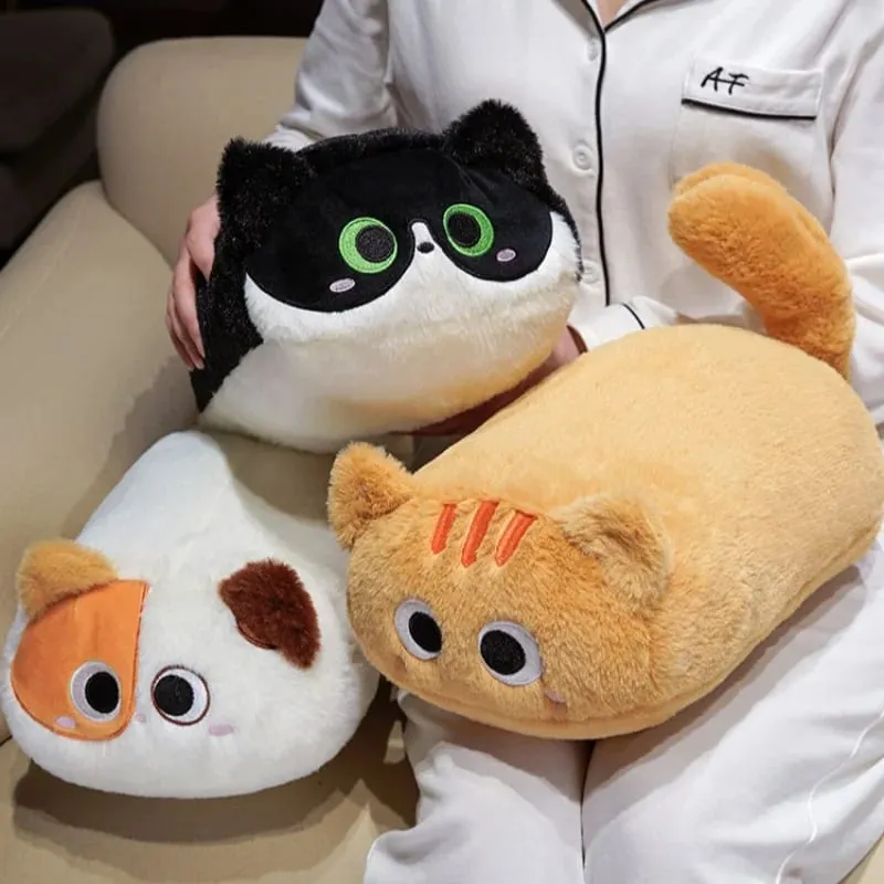 33cm Cat Plush Cushion Adorably Cat Stuffed Pillow Kawaii Throw Pillow Home Decor Toys Soft Sofa Cushion Creative Birthday Gift — image 2