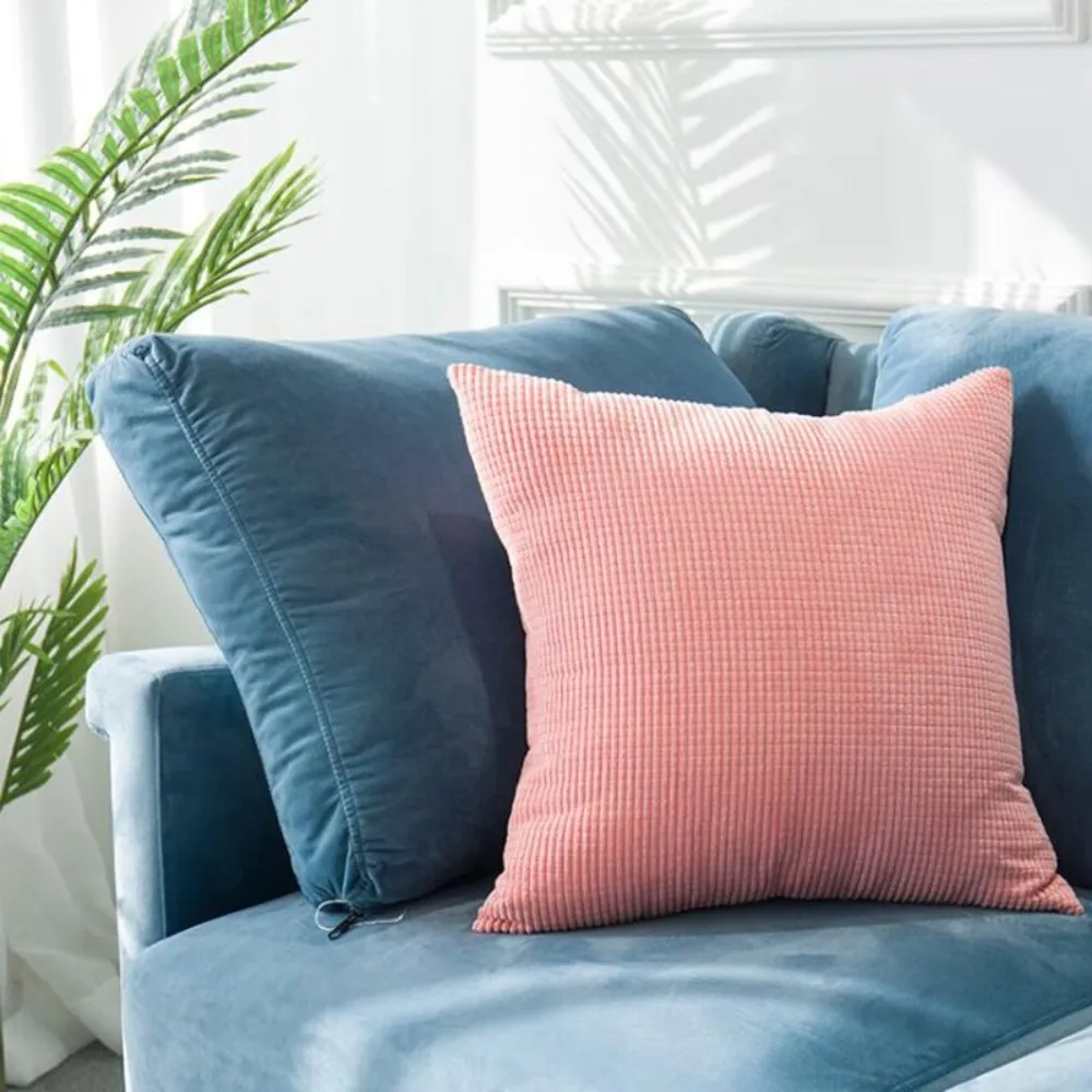 Solid Luxury Square Cushion Cover 30x50/40x40/45x45/50x50cm Soft Decorative Throw Pillow Case for Sofa Car Home — image 5
