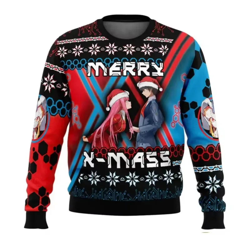 Anime One Piece Luffy Navidad feo suéter 3D sudadera Tops Otoño Invierno Cosplay Santa Claus suéteres regalo — image 10