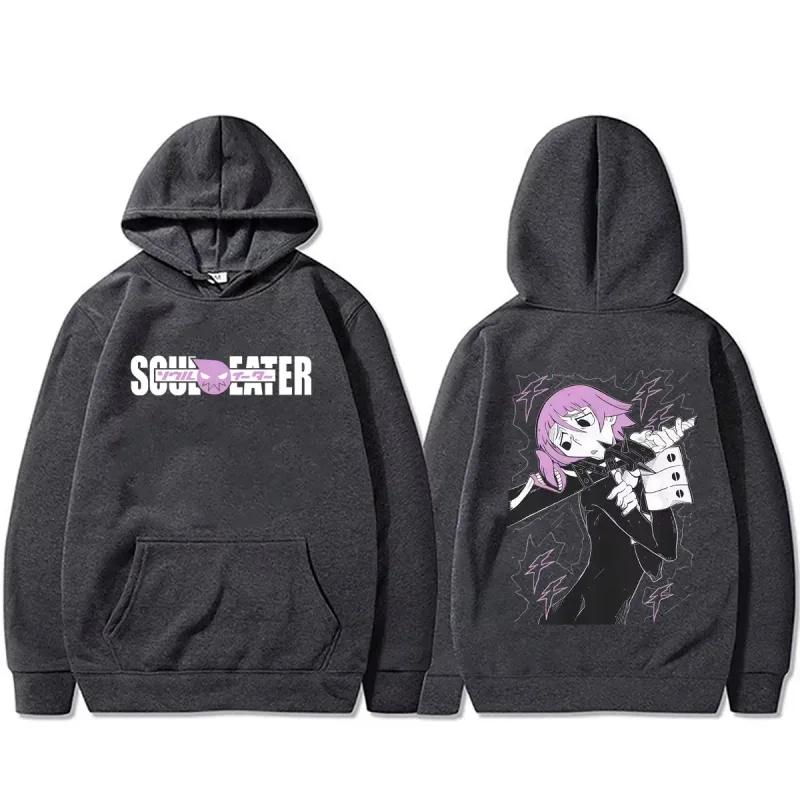 Hot Anime Soul Eater Crona Graphic Hoodie Men's Clothing Vintage Manga Streetwear Men Fashion Casual Oversized Pullover Hoodies — image 5