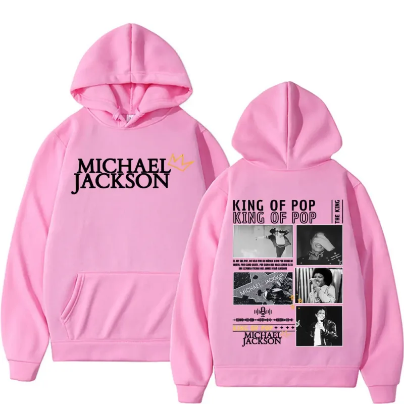 King of Pop Michael Jackson Tour Cover Sweatshirts Men's Clothing Fashion Hip Hop Punk Hooded Casual Oversized Hoodies Pullovers — image 12