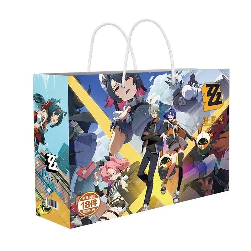 Sac cadeau porte-bonheur Anime Bungou Stray Dogs Haikyuu, jouet de Collection comprenant une carte postale, un signet, des cartes Lomo, figurine Genshin Impact — image 39