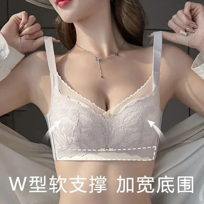 Women's lingerie for large busts minimizes appearance thin wireless supports side breasts prevents sagging provides lift — image 6