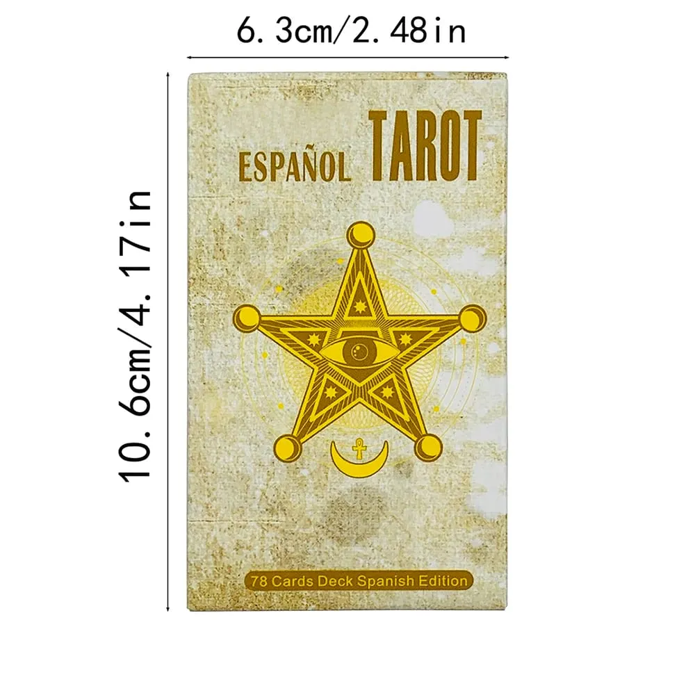 Vintage Español Tarot Deck 78 Tarot Cards Spanish Version Fortune Telling Divination Board Game Cards Game for Beginners — image 6