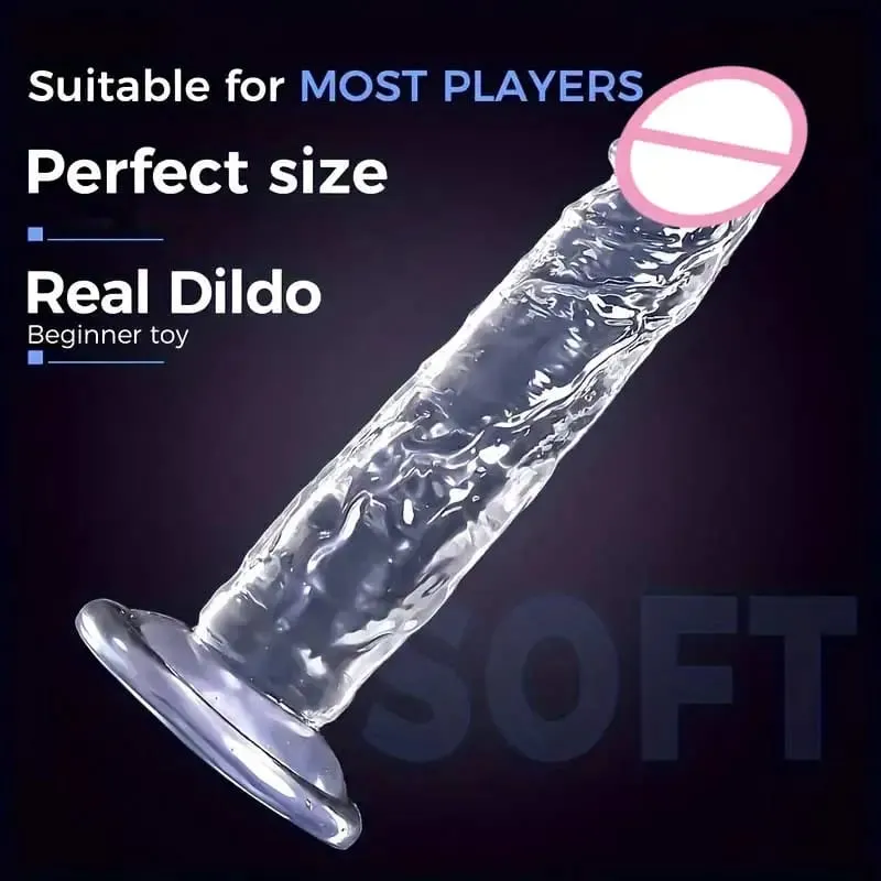 Super levné realistické měkké ženy erotické anální velké dildo přísavka Jelly Dick erotické hračky měkké klitorisy vaginální masturbátory penis