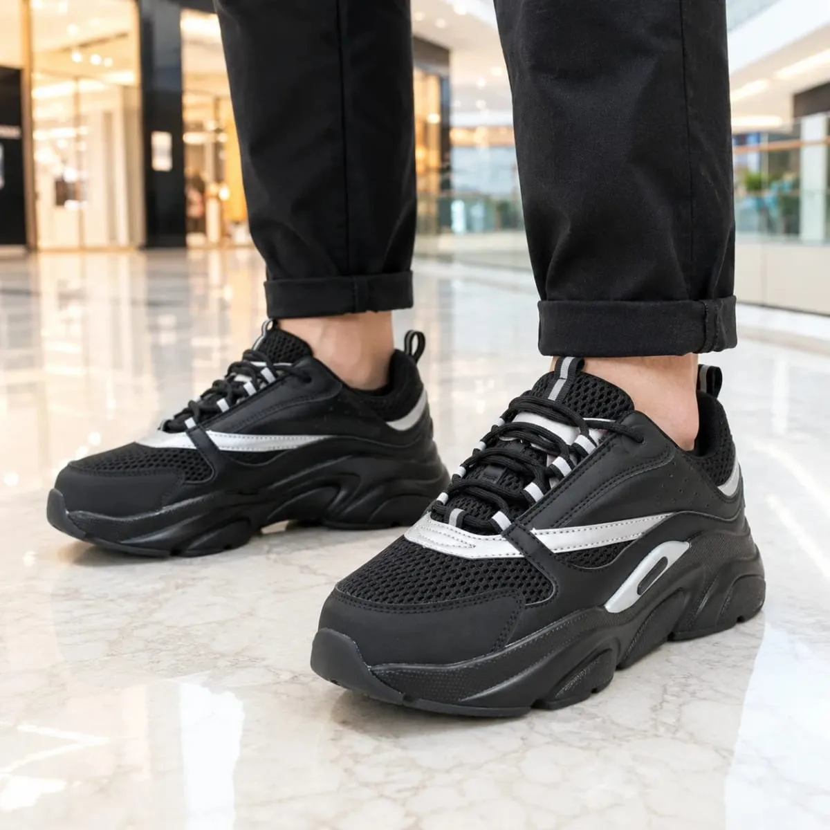 Brand Men Casual Shoes Thick Sole Breathable Fashion Sneakers Soft Male Walking Shoes Zapatillas Hombre Size 46 Luxury Mens Shoe — image 6