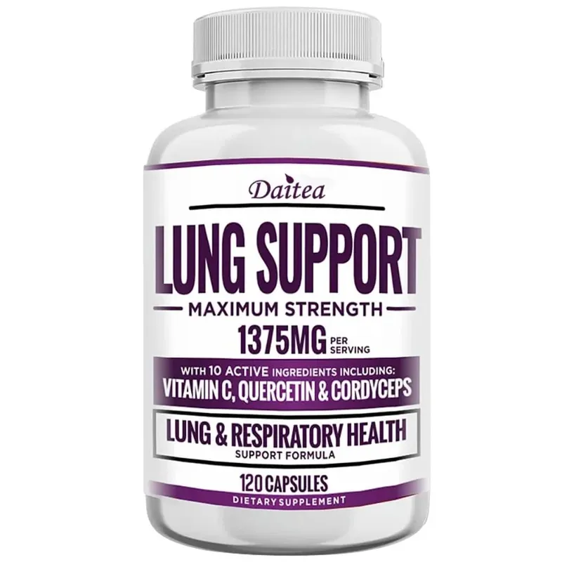 Lung Detox & Cleanse Capsules - Supports Bronchial and Respiratory Health Promoting Lung Cleansing and Detoxification