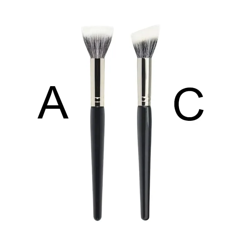 Stippling Highlight Makeup Brushes Blush Gedehår Multifunktionel Beauty Foundation Make Up Brush Tools — image 9
