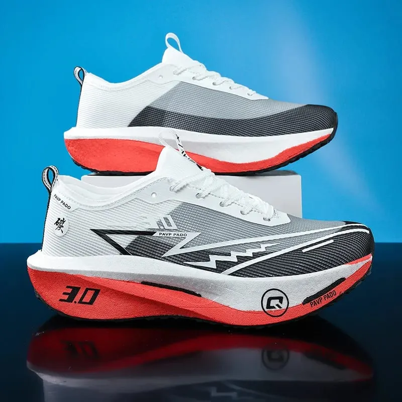Comfortable Men Running Shoes Marathon Carbon Board Speciality Sports Men's Sneakers Breathable Women Walking Athletic Sneakers — image 12