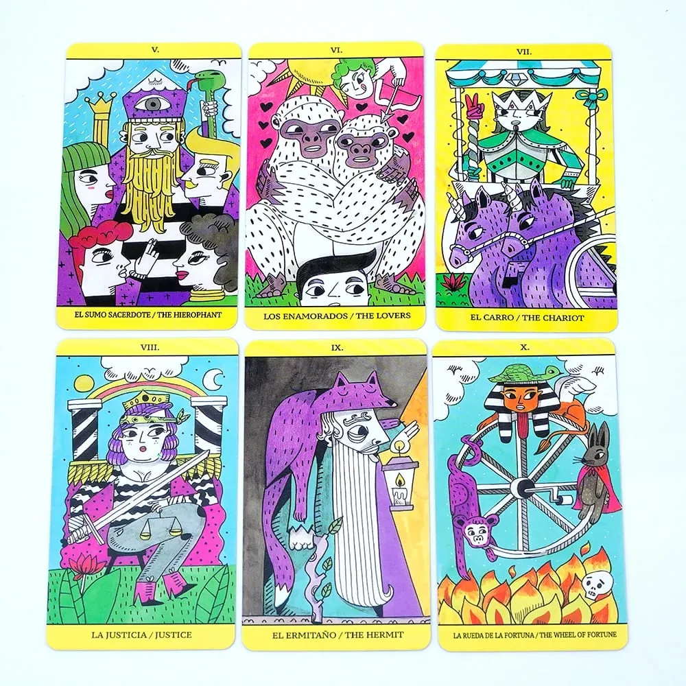 España as cartas de tarô mágico na versão espanhola jogo de tabuleiro baralho de adivinhação para iniciantes oracle cartas tarô baralho festa de família — image 5
