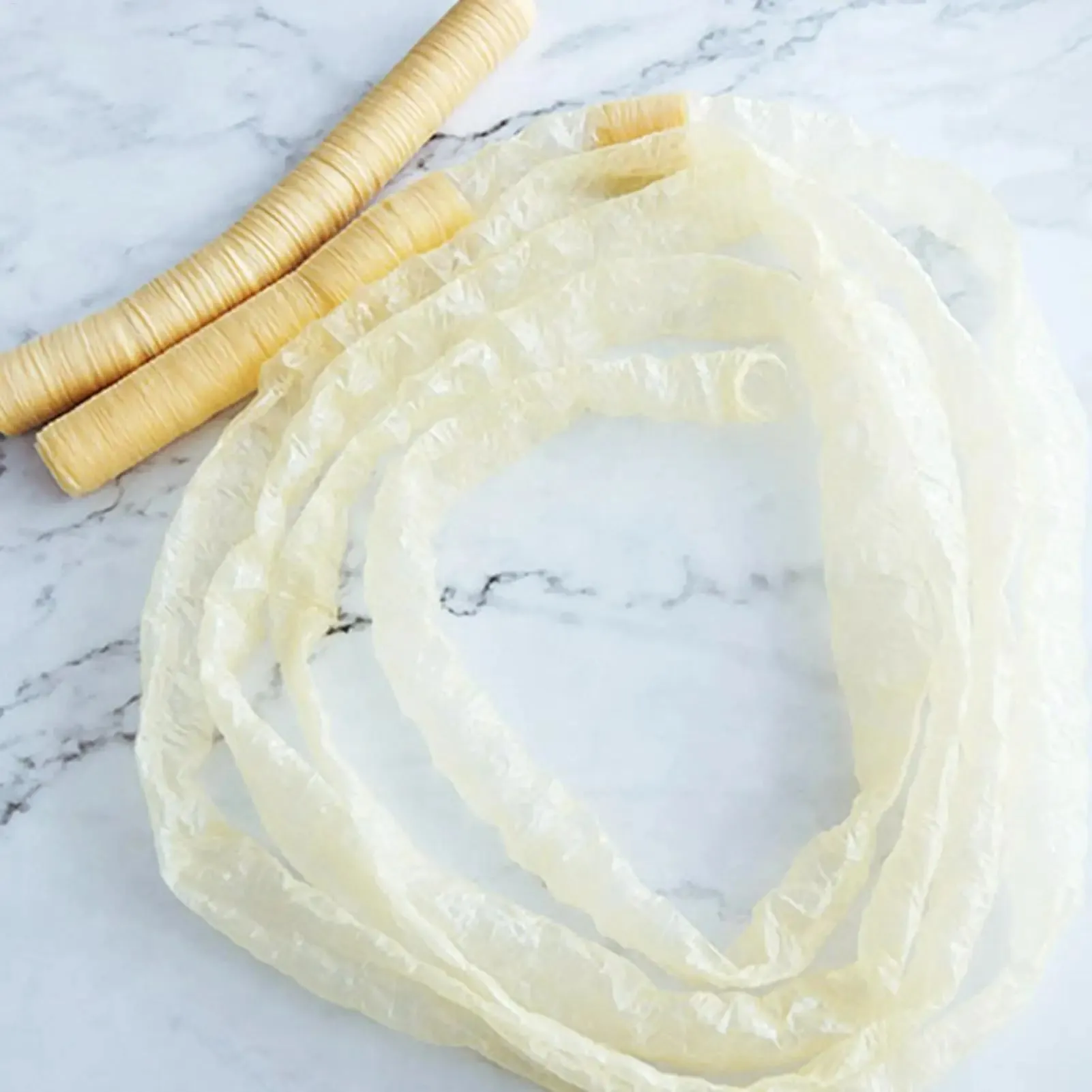 Fresh Collagen Sausage Casings 14m Sausage Maker Machine Dry Pig Sausage Casing Tube For Sausage Maker Machine Kitchen Accessory