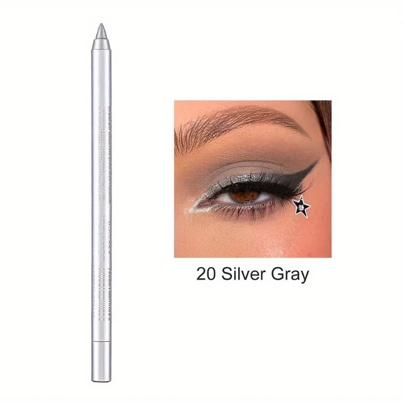 17 Colors Pearlescent Eyeliner Pencil Waterproof Long-lasting Colorful Matte Smooth High Pigment Eye Liner Shadow Pen Eye Makeup