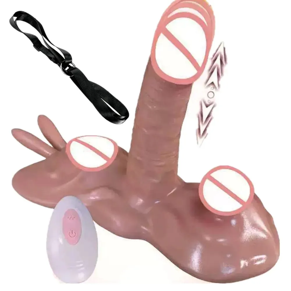 性玩具推力假陽具振動器可調節帶遙控振動按摩器 G 點肛門陰道刺激器性玩具 — image 1