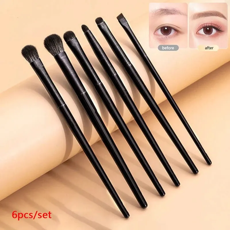 New·6PCS Eyes Makeup Brushes Set Soft Contouring Eyeshadow Eyeliner Eyebrow Brush Women Facial Beauty Cosmetic Tool New· — image 1