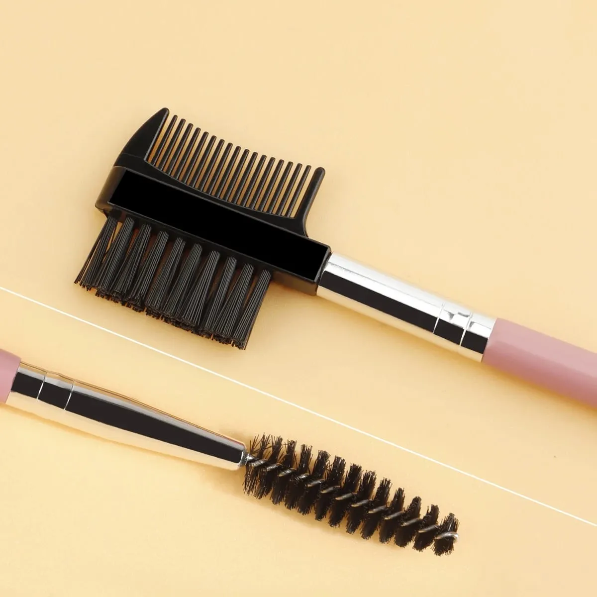 1/2/5PCS 3 Head Eyebrow Eyelash Shaper Double Head Brush Makeup Grooming Tool Cosmetic With 3 Different Spoolie Brushes — image 5
