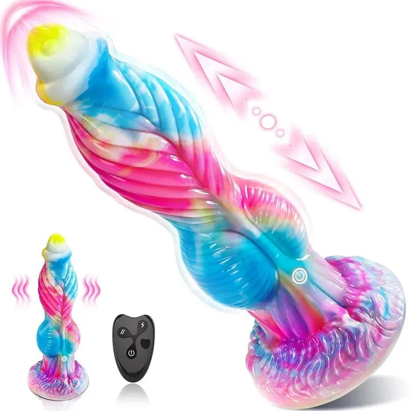 Remote Control Thrusting Monster Dildo Vibrator Thick Huge Vibrating Dildo with Suction Cup Anal Toys Adult Sex Toys for Women — image 1