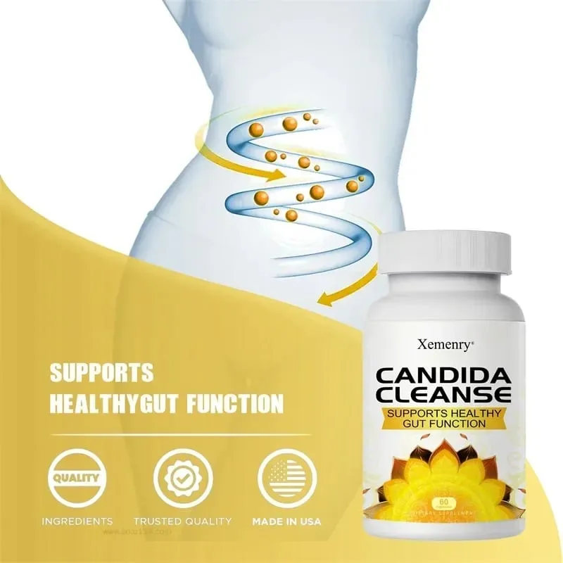 Candida Cleanse - Promuove la pulizia e la disintossicazione intestinale, migliora la digestione e allevia la stitichezza e il gonfiore