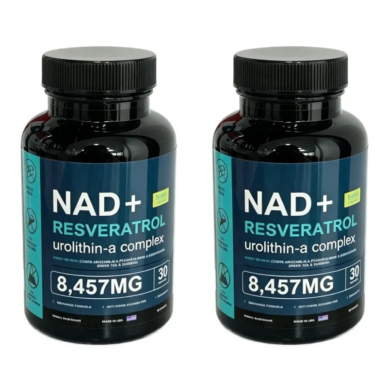 NAD+ Capsules Liposomal Supplement for Adults Supports Energy Cellular Health with Urolithin A Resveratrol & Green Tea 60 Counts — image 9