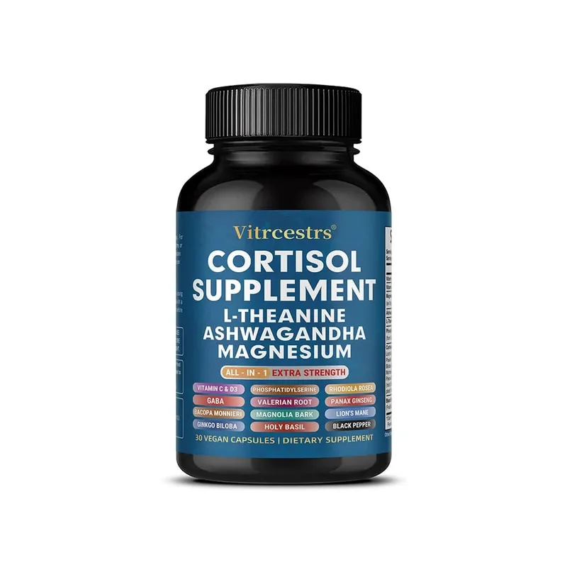 Cortisol Complex Capsules with Ashwagandha L-Theanine & Magnesium Stabilize Mood Supports Relaxation Calm & Daily Wellness — image 9