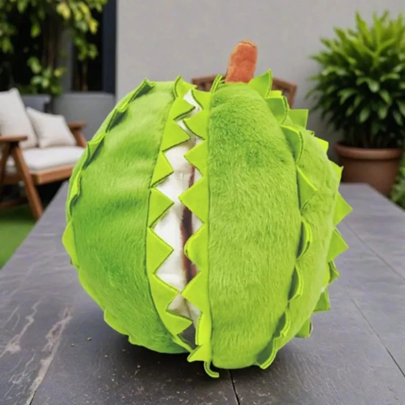 30cm Whole Durian Plush Toy Pillow Stuffed Doll Soft Cuddly Durian Shaped Cushion for Home Decor And Gifting — image 2