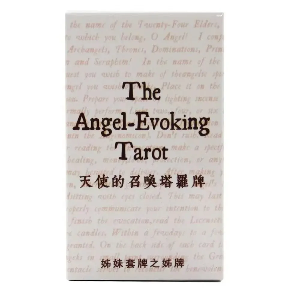 72 Kabbalistic Angels Oracle Angel-Evoking Tarot Deck - 78 Divine Guidance Cards with Angelic Sigils & Names 10.3*6cm